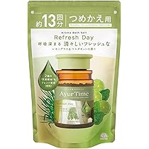 ※830【新品】アーユルタイム レモングラス&ベルガモットの香り つめかえ12個 Amazon | バスクリン アーユルタイム スパークリングタブレット レモン